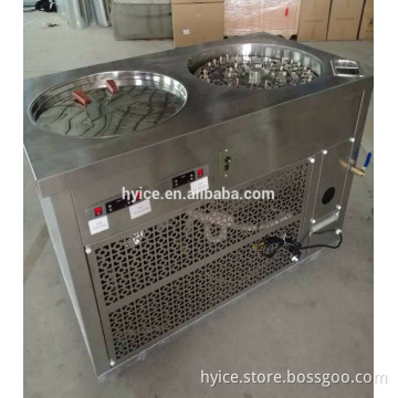 Factory direct turntable ice cream and fried ice dual-use machine